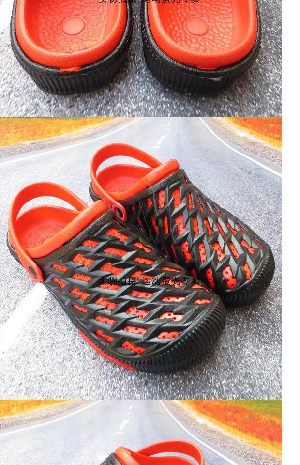 Mùa hè đế dày có lỗ đế mềm thời trang đế mềm có quai túi có dép nam và nữ hoang dã sandal nam da bò