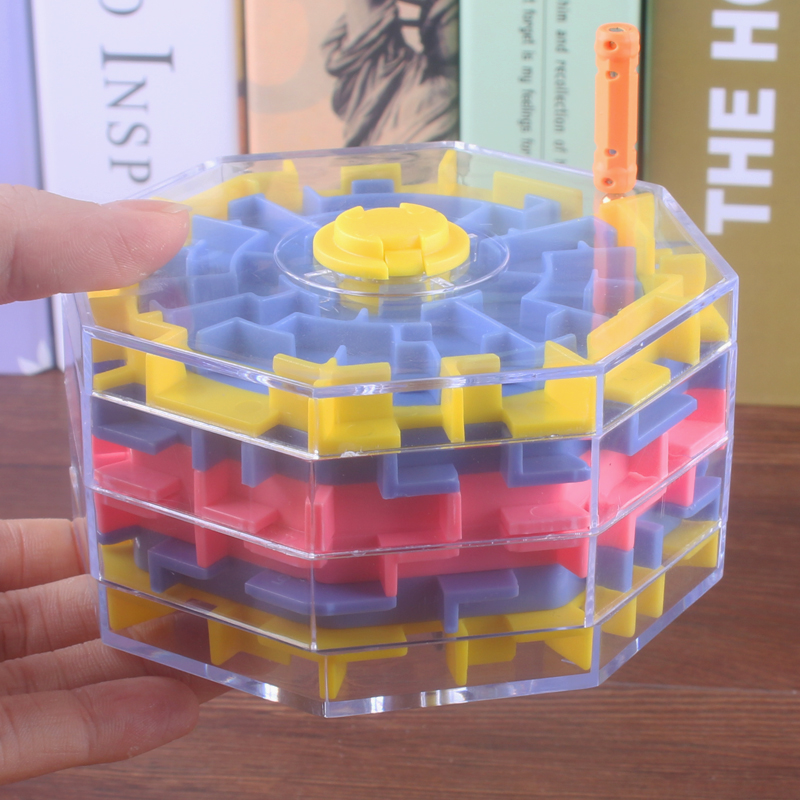 The strongest brain 3d three-dimensional maze toy walking beads children's educational logic thinking training intelligence Rubik's cube maze ball