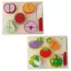 Wooden cut vegetables simulation kitchen toy Girl boy dress up wine Cut fruit cut look set Birthday gift