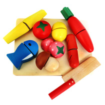 Wooden Emulated Fruits Vegetables Chicce See Chichele Childrens Kitchen Over Home Game Puzzle Early Education Toys