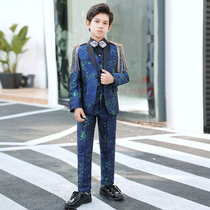 Childrens model catwalk suit boy suit suit handsome British piano performance host dress foreign style