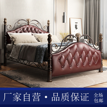 Xinlihao European style iron retro princess bed double bed light luxury iron bed frame dont high-end villa custom furniture bed