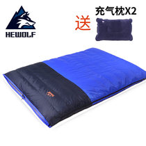 Outdoor thick down sleeping bag adult indoor dirty travel sleeping bag autumn and winter portable double camping sleeping bag