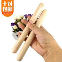 ORF teaching aids Children percussion instruments Log playing stick rhythm stick sound stick High quality beech environmental protection teaching aids