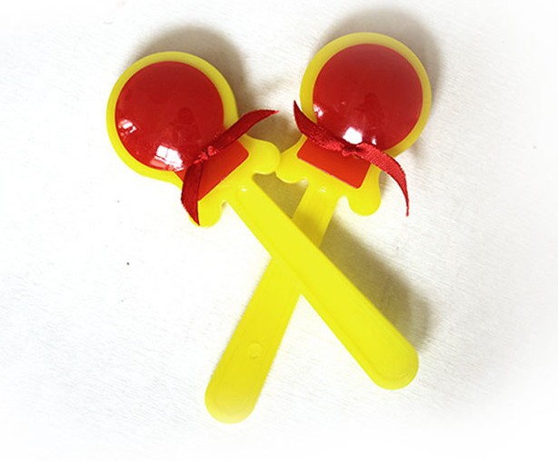 Orff trẻ em nhạc cụ gõ nhựa castanets trẻ sơ sinh dạy học hỗ trợ dài tay castanets lưỡi đồ chơi của trẻ em - Đồ chơi nhạc cụ cho trẻ em đàn piano mini cho bé