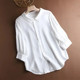 Anti-wrinkle drape shirt women's light mature foreign style all-match design sense niche satin white shirt fashion casual top