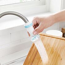 Telescopic rotatable faucet extension splash-proof shower head sink water filter nozzle water saving device