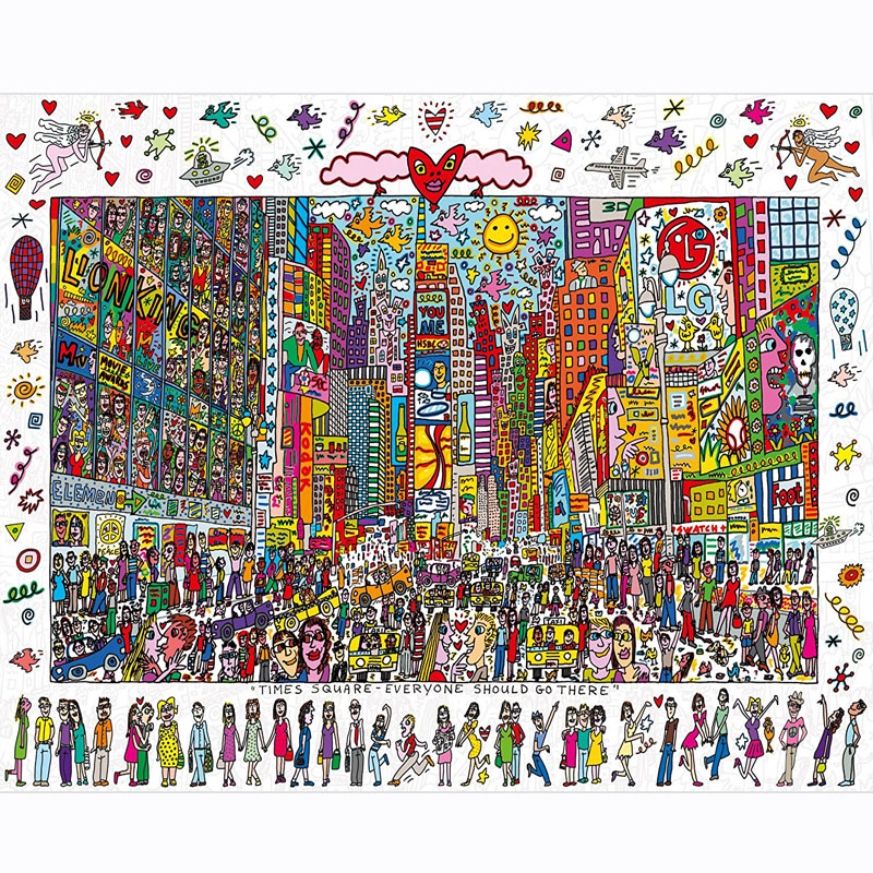 Times Square Adult Linden Wood Nine Lives Cat Jigsaw Puzzle 1000 Pieces Peach Blossom Tree Import Quality Children Puzzle Toys