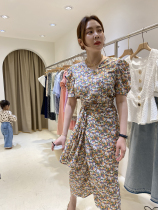 Koreas old board Lady O  Neuhito ACE Law Long dress Dress Temperament Retro summer closets Waist Shatt gown
