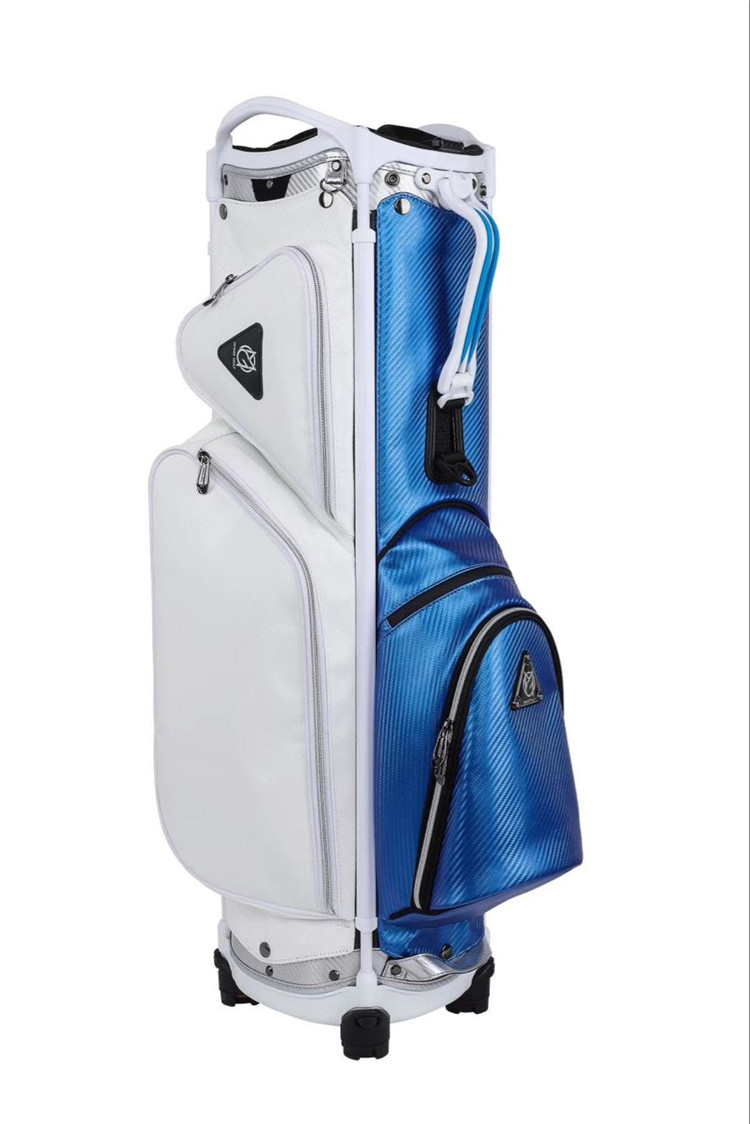 球包 OMNIX GOLLF 世界首创可拆解式（高尔夫球包） 典藏干鸟纹CLASSICS 白蓝色 跑车版 高尔夫球包