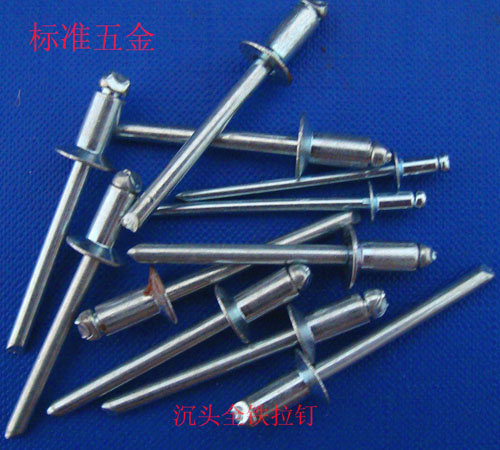 Countersunk head type full iron pull rivets blind rivets