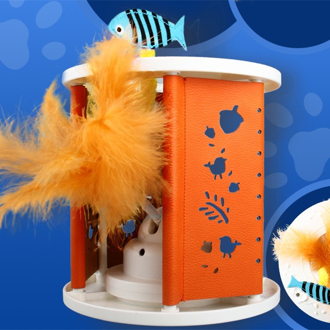 Ade's family funny cat artifact, funny cat stick electric sound, mouse called feather roller combined with multiple fun