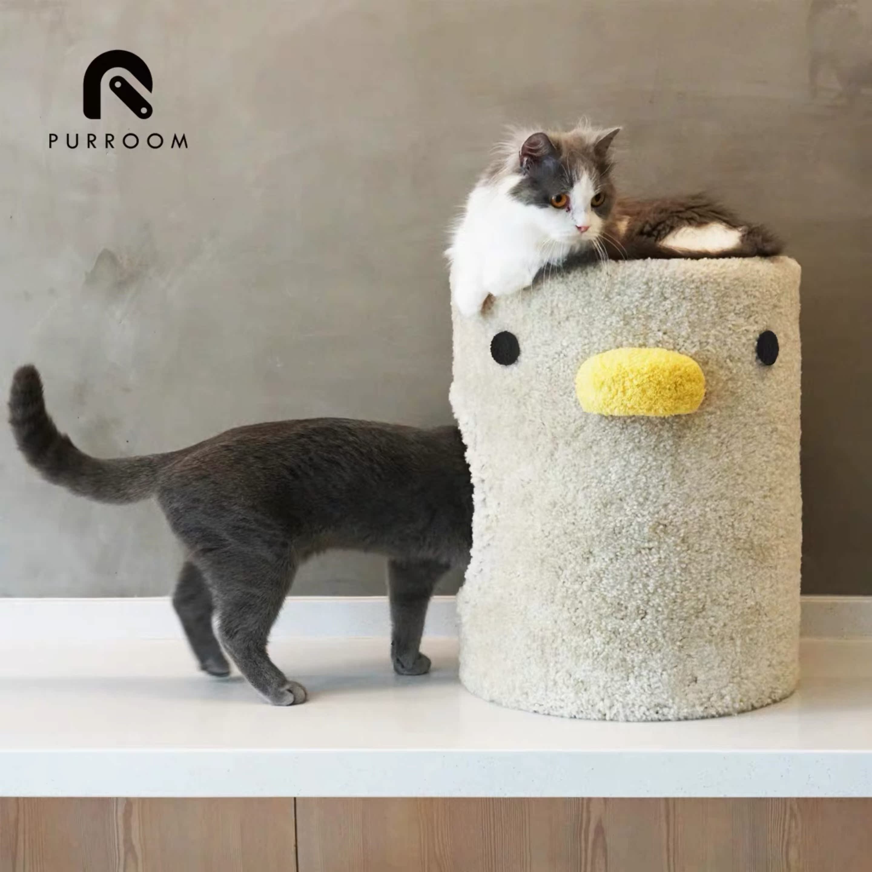 Adha × PURROOM buddy chicken cat tree cat toy grinded cat's nest