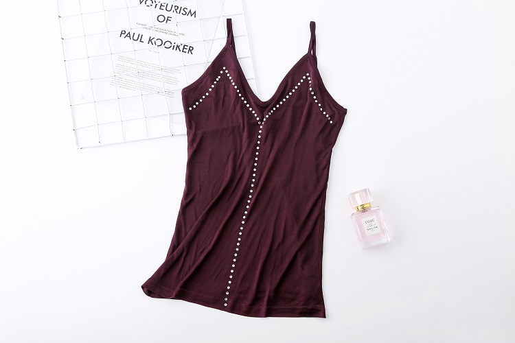 2019 lụa mới khoan nóng V-vest vest lụa lụa đáy áo treo mùa hè vest đáy - Áo vest áo cotton nam