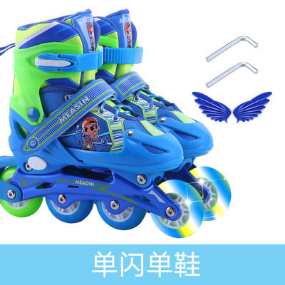 swiss beginners really good straight skating shoes children adjustable boys girls flash roller skates full set of roller skates