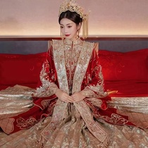 Xiuhefu Bride 2022 New Married Atmospheric Luxury Feng Guanxia Prescript Hanwear Marital Show and