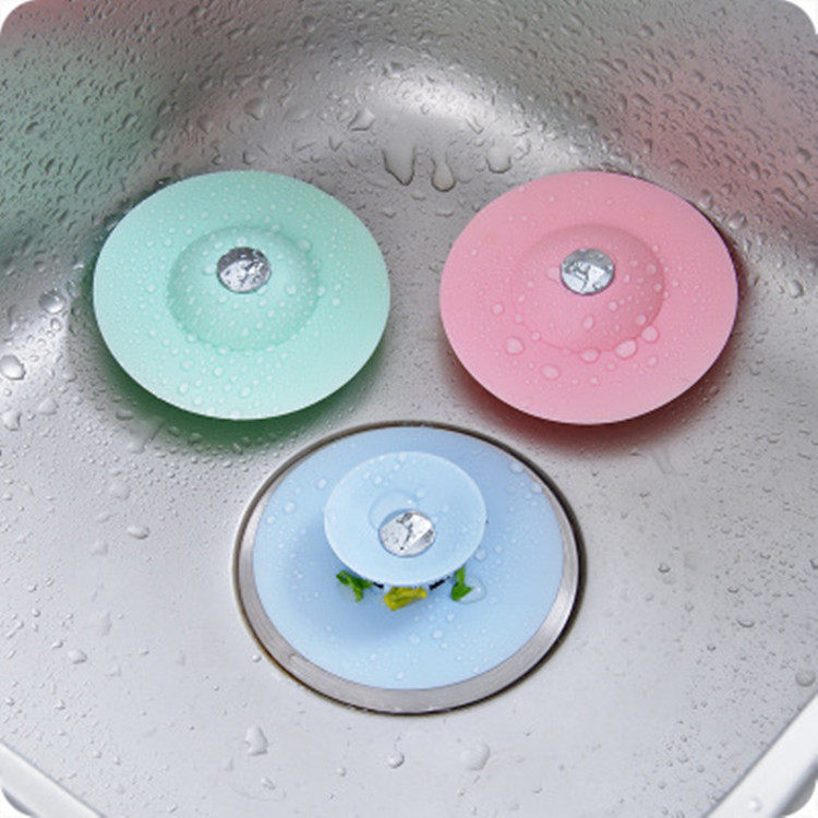 Press-pressure Silicone Sink Plug kitchen sink Sink Plug Bathtub Plug Water Sewers Deodorant Filter Floor Drain Cover