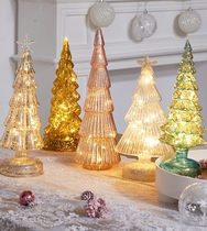 Christmas themed pendulum table Tabletop Furnishing Ins Nets Red Christmas Decorations Festival Dress Interior Christmas Tree Glass Light