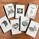 Wasashi Lassic Retro Theme Diary & Book Clothing A6 Иллюстрация обложки фильма о себе сувенирное руководство Greenflash