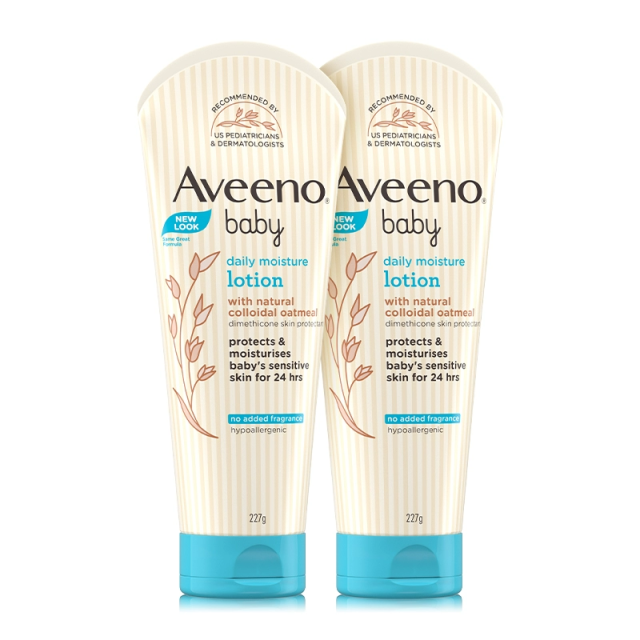 Aveeno/艾惟诺婴儿童天然来源燕麦滋润补水保湿面霜润肤乳227g*2