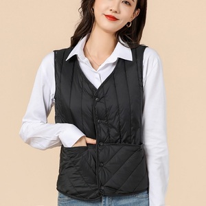 加绒塑身保暖坎肩羊羔绒马甲背心