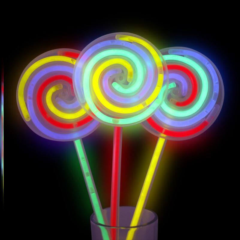 Rotating Firefly Windmill Luminous Stick Candy Toys Children Shake-up One-off Seven Colorful Birthday Parties