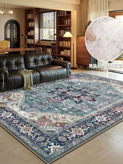 Carpet living room new style no-wash anti-stain wipeable sofa cushion waterproof spun cashmere thickened light luxury high-end non-slip