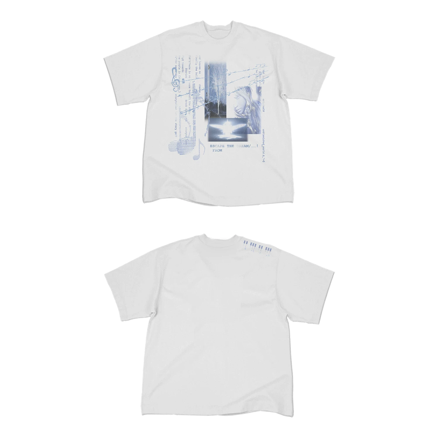 Футболка с коротким рукавом с принтом Dream Core Notes Angel Elements, мужская/женская, slim fit, дышащая, холодное ощущение