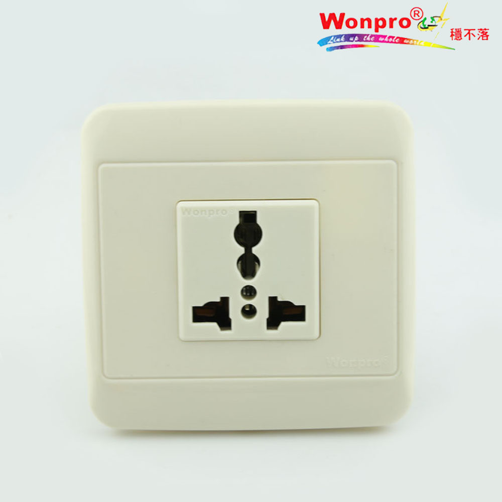 wonpro does not fall 86 type 1-bit WF-6N R410A multi-function three-hole 20A industrial universal socket international