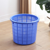 Thickened plastic basket aquatic product transport frame round rope waist basket large turnover basket watermelon basket clothing storage basket