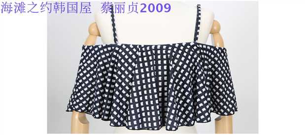 Trang web chính thức của Hàn Quốc nhập khẩu nữ chính hãng mới chia áo tắm dây đai xù áo tắm bikini 182 - Bikinis bộ quần áo bơi dài tay nữ