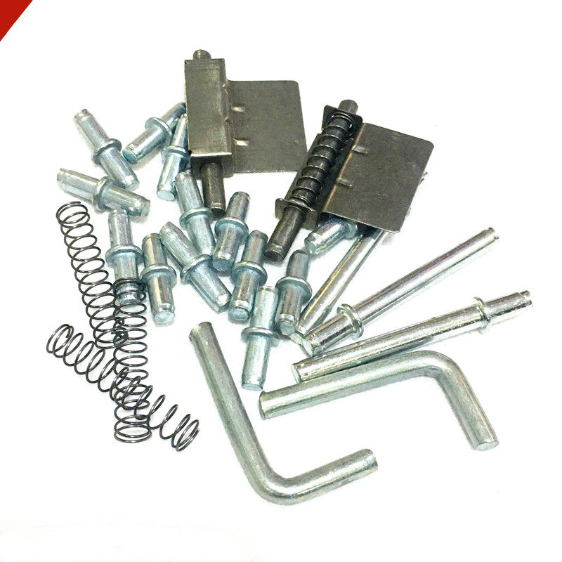 Bain hardware iron cabinet door shaft accessories Upper and lower shaft hinge latch long and short double head primary color galvanized a variety of direct sales