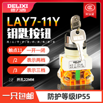 Deri West Control Button LAY7-11Y 2 Two bits key PBC Y090 LAY37