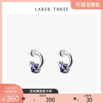 LaberThree2021 New exquisite zircon earrings niche design senior sense ins Spice Girls style