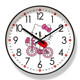 Cartoon Wall Clock Living Room Clock Hello Kitty Early Education Clock Kidsren's Girl's Bedroom Ultra-Quiet Quartz Clock
