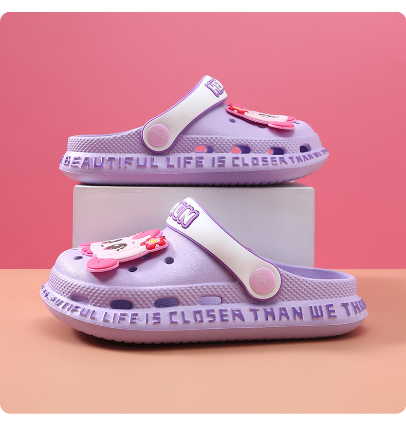 Children's Slippers, Girls' Clogs, Baby Girls' Sandals, Girls' 2026 Summer New Beach Shoes, Big Kids' Non-Slip Shoes — 15