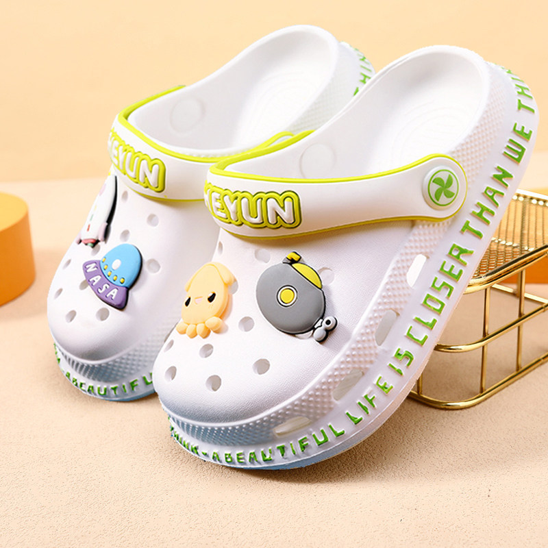 Boys Sandals Children's Hole Shoes Outdoor Non-Slip Bear Girls' Slippers Child Baby Closed Toe Summer Children's — 3