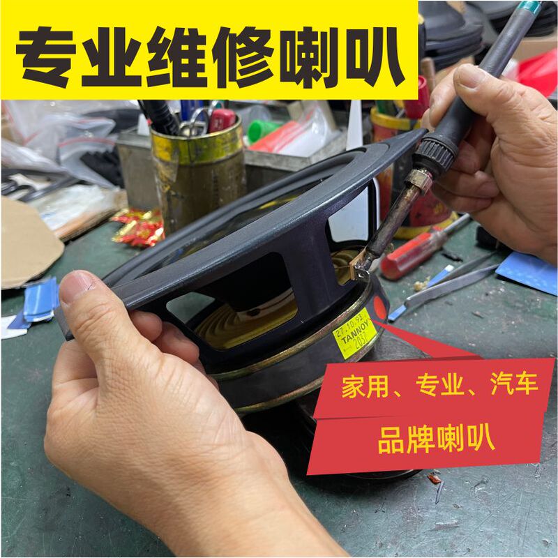 Professional Repair of Speakers, Repair of Voice Coils, Replacement of Foam Edges, Professional Stage Audio, Car Speaker Paper Cones
