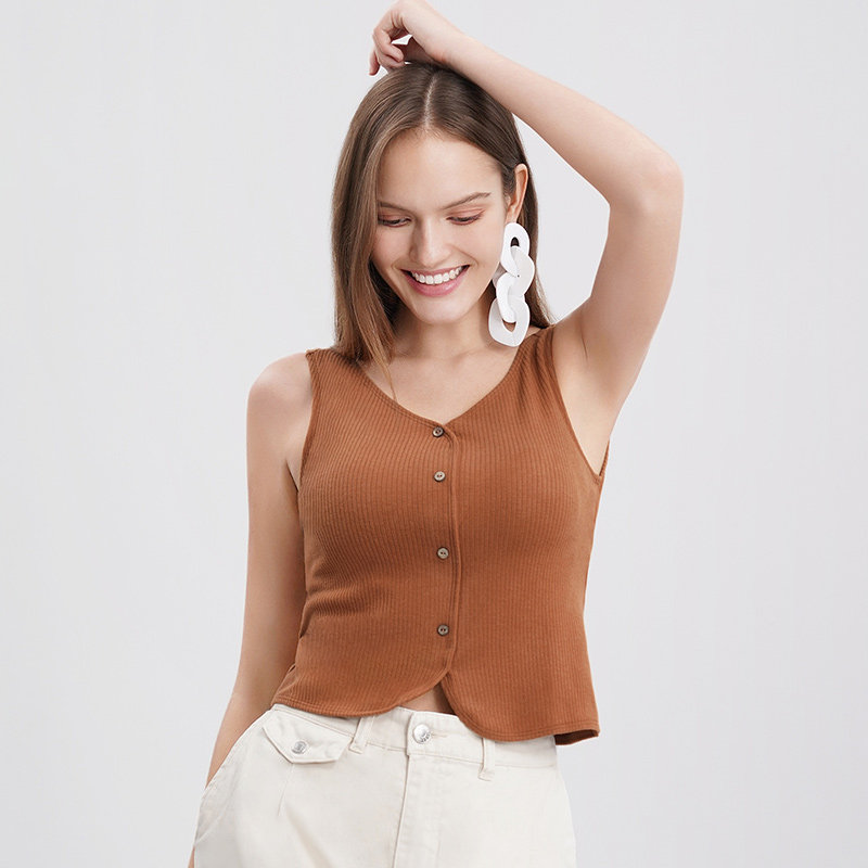 兰卓丽 桃心领带罩杯 女式无袖上衣 天猫优惠券折后￥39包邮（￥119-80）160、165码可选