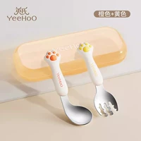 Пара вилок и ложек «кошачьих когтей» [с коробкой для хранения]