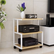 Audio bracket shelf multi-layer power amplifier rack mobile bile machine bracket HIFI fever equipment cabinet movable wheel