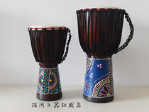 Tambourine African Drum Lijiang 8 inch 10 inch 12 inch whole wood Indonesia Yunnan beginner beginner adult playing children