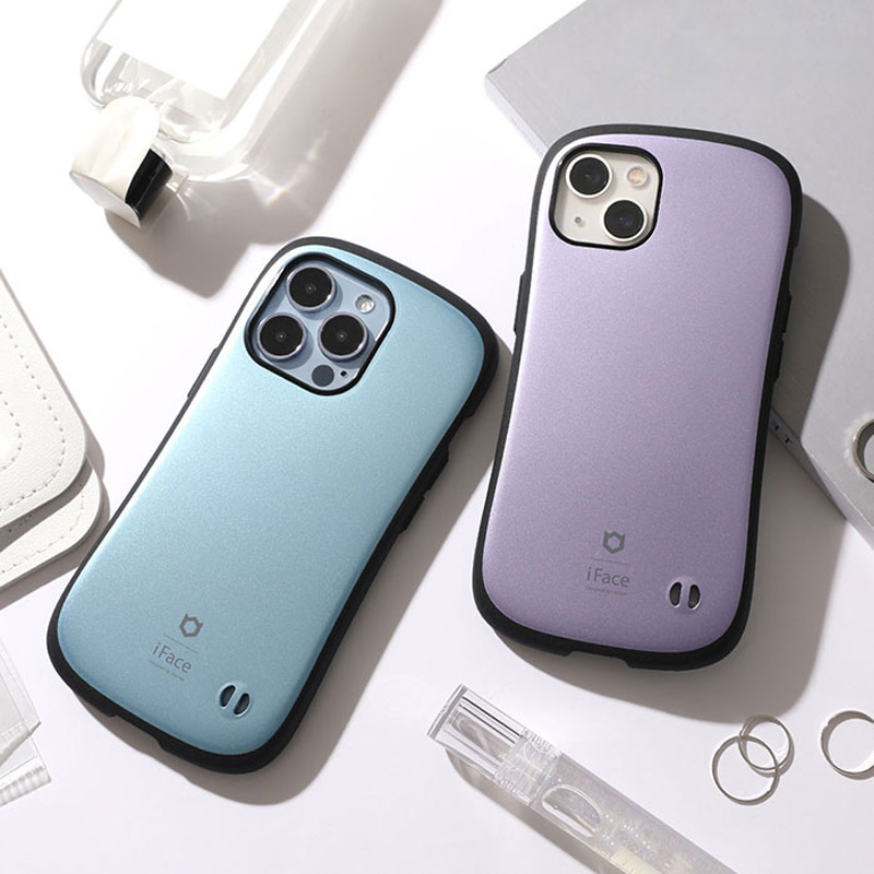 Suitable for Apple iPhone 14 Plus Pro Max Japanese and Korean Iface Business Metallic Color Anti-Fall Phone Case