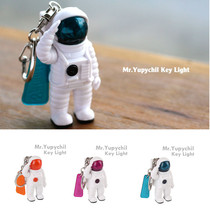 Mr Yupychil creative pendant May day stubborn astronaut shape glowing keychain bag hanging