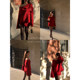 LATTITUDE/Yang Xiaolu ພົບກັບ sunset shawl 100% wool-sided woolen coat jacket cloak