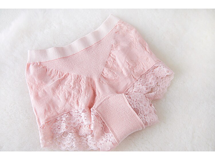 秋冬 舒适提臀内裤 中腰收腹三角裤头 立体印花包臀透气蕾丝女士详情24