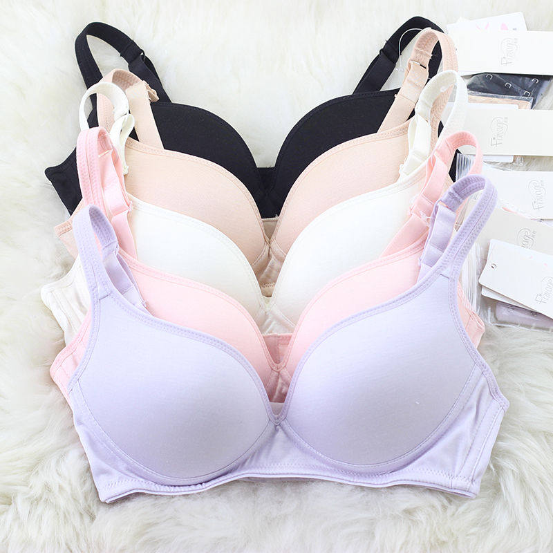日本单专柜正品 真丝无钢圈文胸舒适透气 侧收副乳女士运动内衣
