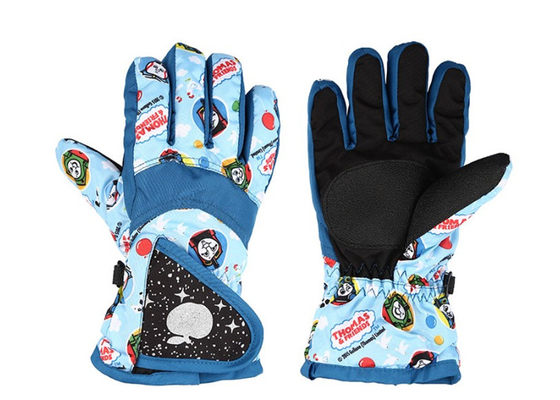 Winter warm, thickened and velvet boys and girls playing in snow, waterproof, windproof and coldproof for toddlers, cartoon children's ski gloves