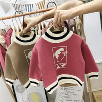 Anti-season special baby velvet thickened sweater Baby top male and female children 1-3 years old childrens foreign autumn and winter clothes