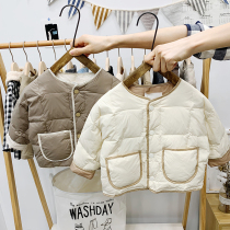 Anti-season special childrens down jacket Childrens autumn and winter clothing Boys and girls Foreign childrens clothing baby light autumn down